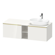 Duravit Waschtischunterschrank D-Neo 140x55cm, 2 A, 1 Pl, B R, g pol/weiß hgl