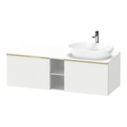 Duravit Waschtischunterschrank D-Neo 140x55cm, 2 A, 1 Pl, B R, g pol/weiß ma