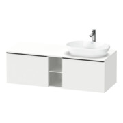 Duravit Waschtischunterschrank D-Neo 140x55cm, 2 A, 1 Pl, B R, sw/w ma