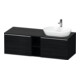 Duravit Waschtischunterschrank D-Neo 140x55cm, 2 A, 1 Pl, B re, chr/Eiche sw-1