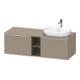 Duravit Waschtischunterschrank D-Neo 140x55cm, 2 A, 1 Pl, B re, chr/Leinen-1
