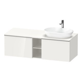 Duravit Waschtischunterschrank D-Neo 140x55cm, 2 A, 1 Pl, B re, ES geb/we hgl