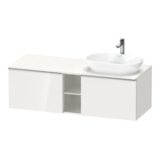Duravit Waschtischunterschrank D-Neo 140x55cm, 2 A, 1 Pl, B re, ES geb/we hgl