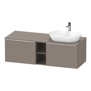 Duravit Waschtischunterschrank D-Neo 140x55cm, 2 A, 1 Pl, Beck. re, ch/Bas ma