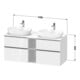 Duravit Waschtischunterschrank D-Neo 140x55cm, 2 SBK, 2 A, B bs, b geb/Ei Nat