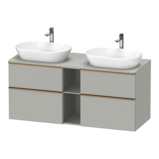 Duravit Waschtischunterschrank D-Neo 140x55cm, 2 SBK, 2 A, B bs, b geb/gr ma