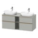 Duravit Waschtischunterschrank D-Neo 140x55cm, 2 SBK, 2 A, B bs, b geb/gr ma-1