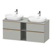 Duravit Waschtischunterschrank D-Neo 140x55cm, 2 SBK, 2 A, B bs, b geb/gr ma