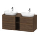 Duravit Waschtischunterschrank D-Neo 140x55cm, 2 SBK, 2 A, B bs, b geb/Nu d-1