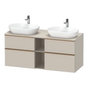 Duravit Waschtischunterschrank D-Neo 140x55cm, 2 SBK, 2 A, B bs, b geb/Ta ma