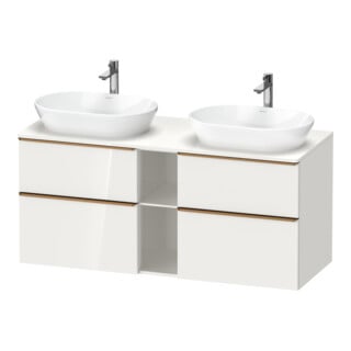 Duravit Waschtischunterschrank D-Neo 140x55cm, 2 SBK, 2 A, B bs, b geb/we hgl