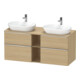 Duravit Waschtischunterschrank D-Neo 140x55cm, 2 SBK, 2 A, B bs, ch/Ei Nat-1