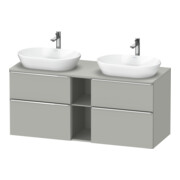 Duravit Waschtischunterschrank D-Neo 140x55cm, 2 SBK, 2 A, B bs, chr/Beton ma