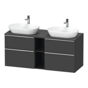 Duravit Waschtischunterschrank D-Neo 140x55cm, 2 SBK, 2 A, B bs, chr/Grap ma