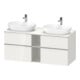 Duravit Waschtischunterschrank D-Neo 140x55cm, 2 SBK, 2 A, B bs, chr/we hgl-1