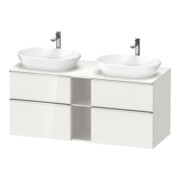 Duravit Waschtischunterschrank D-Neo 140x55cm, 2 SBK, 2 A, B bs, chr/we hgl
