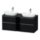 Duravit Waschtischunterschrank D-Neo 140x55cm, 2 SBK, 2 A, B bs, ES geb/Ei sw-1