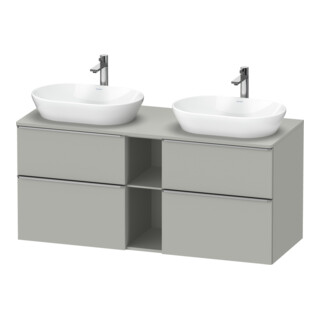Duravit Waschtischunterschrank D-Neo 140x55cm, 2 SBK, 2 A, B bs, ES geb/gr ma