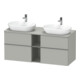 Duravit Waschtischunterschrank D-Neo 140x55cm, 2 SBK, 2 A, B bs, ES geb/gr ma-1