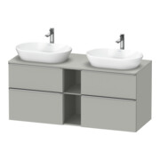 Duravit Waschtischunterschrank D-Neo 140x55cm, 2 SBK, 2 A, B bs, ES geb/gr ma