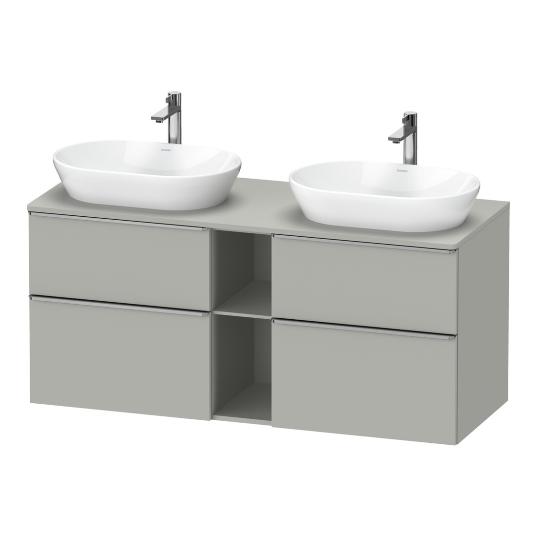 Duravit Waschtischunterschrank D-Neo 140x55cm, 2 SBK, 2 A, B bs, ES geb/gr ma