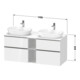 Duravit Waschtischunterschrank D-Neo 140x55cm, 2 SBK, 2 A, B bs, ES geb/Gra m