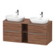 Duravit Waschtischunterschrank D-Neo 140x55cm, 2 SBK, 2 A, B bs, ES geb/Nu N-1