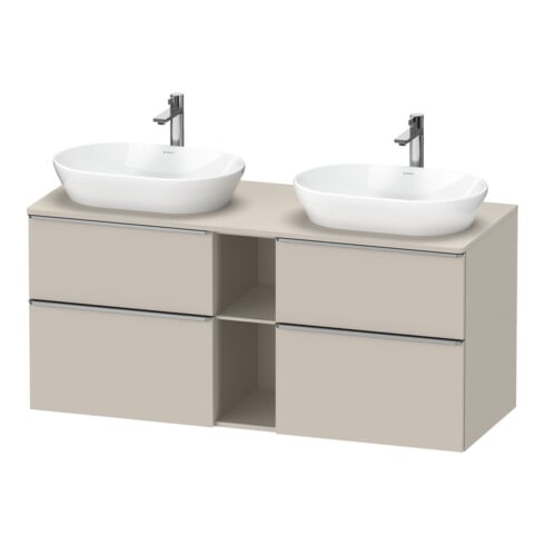 Duravit Waschtischunterschrank D-Neo 140x55cm, 2 SBK, 2 A, B bs, ES geb/Ta ma