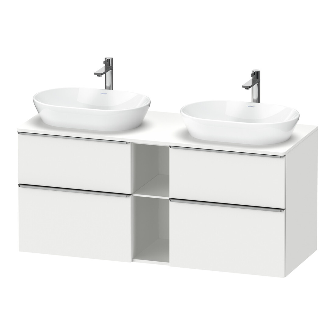 Duravit Waschtischunterschrank D-Neo 140x55cm, 2 SBK, 2 A, B bs, ES geb/we ma