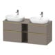Duravit Waschtischunterschrank D-Neo 140x55cm, 2 SBK, 2 A, B bs, g pol/Bas ma-1