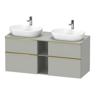 Duravit Waschtischunterschrank D-Neo 140x55cm, 2 SBK, 2 A, B bs, g pol/gr ma