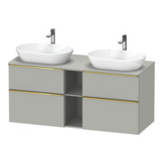 Duravit Waschtischunterschrank D-Neo 140x55cm, 2 SBK, 2 A, B bs, g pol/gr ma