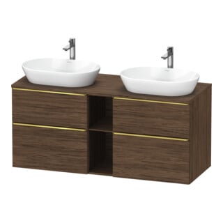 Duravit Waschtischunterschrank D-Neo 140x55cm, 2 SBK, 2 A, B bs, g pol/Nu d