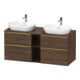 Duravit Waschtischunterschrank D-Neo 140x55cm, 2 SBK, 2 A, B bs, g pol/Nu d-1
