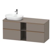 Duravit Waschtischunterschrank D-Neo 140x55cm, 2 SBK, 2 A, B L, b geb/Bas ma