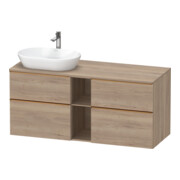 Duravit Waschtischunterschrank D-Neo 140x55cm, 2 SBK, 2 A, B L, b geb/Ei ma