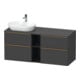 Duravit Waschtischunterschrank D-Neo 140x55cm, 2 SBK, 2 A, B L, b geb/Gra ma-1