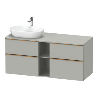 Duravit Waschtischunterschrank D-Neo 140x55cm, 2 SBK, 2 A, B L, b geb/grau ma