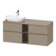 Duravit Waschtischunterschrank D-Neo 140x55cm, 2 SBK, 2 A, B L, b geb/Leinen-1