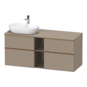Duravit Waschtischunterschrank D-Neo 140x55cm, 2 SBK, 2 A, B L, b geb/Leinen