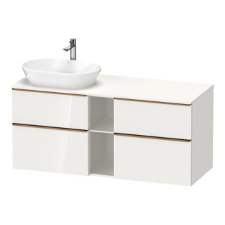 Duravit Waschtischunterschrank D-Neo 140x55cm, 2 SBK, 2 A, B L, b geb/we hgl