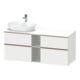 Duravit Waschtischunterschrank D-Neo 140x55cm, 2 SBK, 2 A, B L, b geb/we ma-1