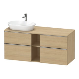 Duravit Waschtischunterschrank D-Neo 140x55cm, 2 SBK, 2 A, B L, ES geb/Ei Nat