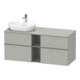 Duravit Waschtischunterschrank D-Neo 140x55cm, 2 SBK, 2 A, B L, ES geb/gr ma-1