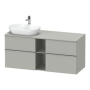 Duravit Waschtischunterschrank D-Neo 140x55cm, 2 SBK, 2 A, B L, ES geb/gr ma