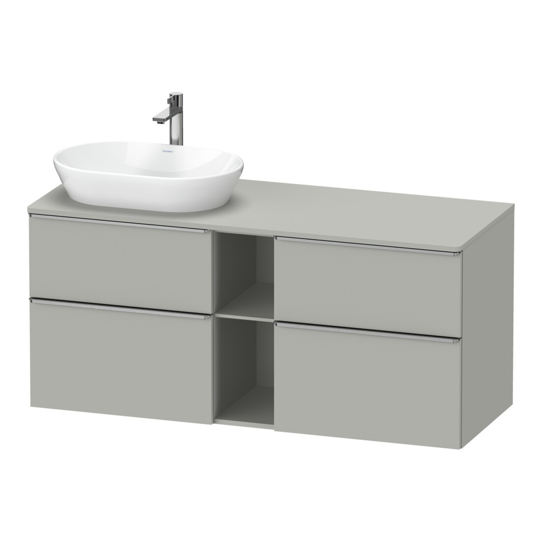 Duravit Waschtischunterschrank D-Neo 140x55cm, 2 SBK, 2 A, B L, ES geb/gr ma