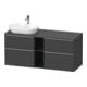 Duravit Waschtischunterschrank D-Neo 140x55cm, 2 SBK, 2 A, B L, ES geb/Gra ma-1