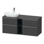 Duravit Waschtischunterschrank D-Neo 140x55cm, 2 SBK, 2 A, B L, ES geb/Gra ma