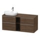 Duravit Waschtischunterschrank D-Neo 140x55cm, 2 SBK, 2 A, B L, ES geb/Nu d-1