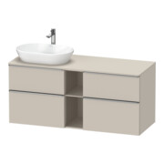 Duravit Waschtischunterschrank D-Neo 140x55cm, 2 SBK, 2 A, B L, ES geb/Ta ma
